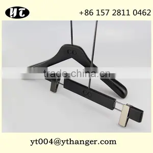 Fashion Long Hook Wooden Hanger and Pants Hanger for Clothes thumbnail-2
