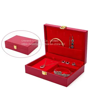 New Set Wedding Suit Jewelry Storage Box Wedding Ring Pendant Bracelet Packaging Box thumbnail-5