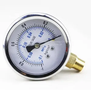Negative Pressure Gauge Derkia Manufacturer Vacuum Pressure Gauge thumbnail-1