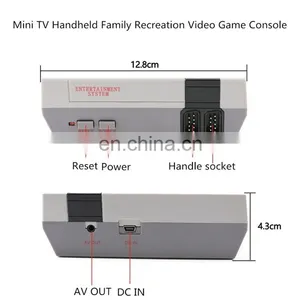 Best Christmas Gift Mini Classic Retro Built 620 Game AV Output Home VIDEO Game 8-bit Video Game Console With Two Controllers thumbnail-3