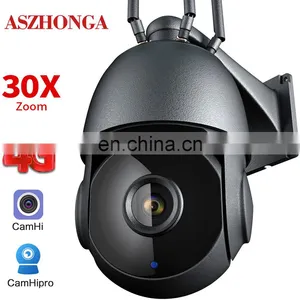 Outdoor 80m IR Video Home Security Camera Wifi PTZ IP Camera 1080P 5MP 30X Zoom 4G Two Way Audio AI Auto Tracking Wireless Cam thumbnail-2