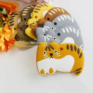 Silicone Baby Teether Toys Tiger Teether thumbnail-1