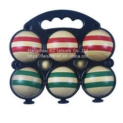 Factory Direct Eco-friendly Hardwood Game Custom Bocce Ball Set Throwing Ball thumbnail-1