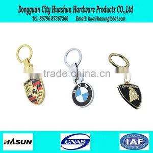 Fashion High Quality Plated Imitation Enaml Custom Metal Car Flag Keychain thumbnail-1