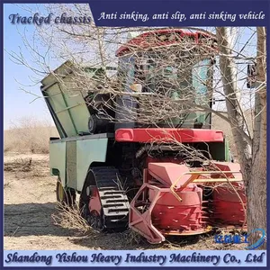 Harvester Modified Track Chassis to Prevent Sinking When Driving in Desert Terrain thumbnail-1