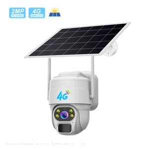 Solar Security Home V380 Camera 4K 2MP 4MP 8MP Outdoor 4G Wireless PTZ IP CCTV for Outdoor thumbnail-1