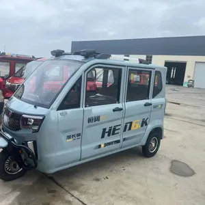 Safety and Best Price 3 People Electric Tricycle Passenger Closed Electric Tricycles thumbnail-1
