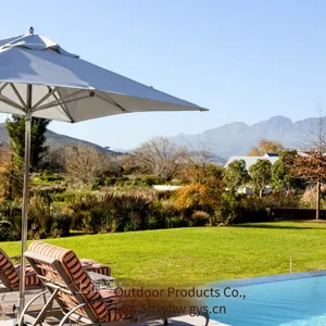 Customized All-aluminum Alloy Outdoor Umbrellas, Sunshades for Vacation Villages and Homestays, High-quality Hotel Courtyard Umbrellas thumbnail-2