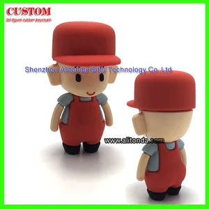 3d Figure Keychain Custom Soft Pvc Rubber Cartoon Baby Figure Design Shape Keychain Custom Promo Advertising Souvenir Keychain Custom thumbnail-4