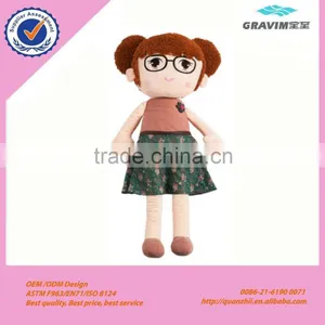 Floral Skirt Girl Doll Toy thumbnail-1