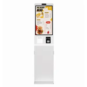 Aonpos APK12 21.5 Inch Touch Creen Kiosk High Speed Payment Kiosk Retail Shop Self-service Kiosk Built-in Printer Interactive Ordering Kiosk thumbnail-3