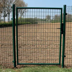 3D Panel Fence Single Gate Individual Retail Box With Post and Handle Lock thumbnail-3