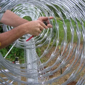 Razor Barbed Wire for Prison Security, 2.5mm Core, 500m Roll, MIL-SPEC Compliant thumbnail-1
