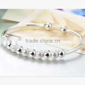 Contact Supplier Chat Now! 925 Sterling Silver Wholesale Jewlery Bead Bracelet Silver Jewelry thumbnail-2