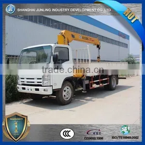 NQR 3TON Truck Mounted Loader Crane, Open Cargo Truck for Sale thumbnail-1