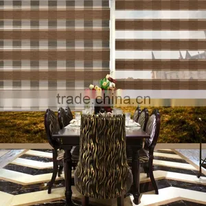 Blackout Feature and Window Location Chenille Zebra Blinds Fabric thumbnail-1
