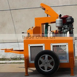 Mobile Compressed Earth Interlock Brick Making Machine With Car Tire Quality Choice thumbnail-2