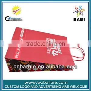 Full Printing Red Color Kraft Paper Bags Wholesale thumbnail-1