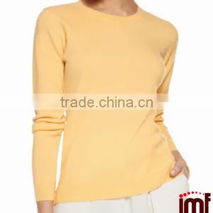Cashmere Round Neck Sweater Design For Lady Women Top thumbnail-2