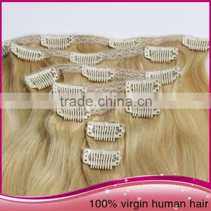2015 Wholesale Clip In Braided Extension Hair Straight Clip In Hair Extension thumbnail-3