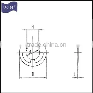 JIS Standard Circlip Spring, e Ring thumbnail-1