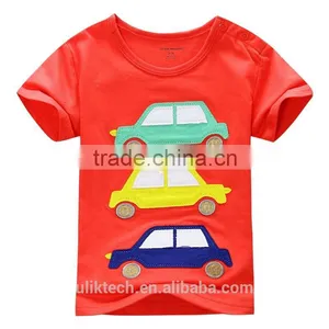 New Stylish Soft Fabric Boys t Shirt Silly Frog Applique thumbnail-6