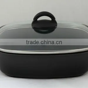 24cm Die Cast Aluminium Square Pan With Induction Bottom thumbnail-1