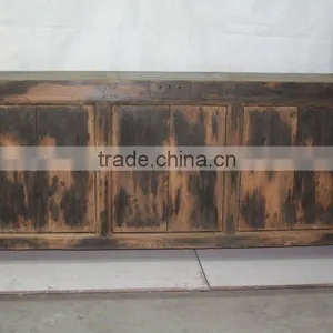 Six Door Nature Color Wood Cabinet thumbnail-1