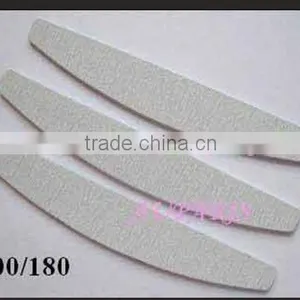 Professional Zebra Nail Files Buffer Buffing Slim Crescent Grit Sandpaper 100/180 Double Side, [print Your Logo] Quality Choice thumbnail-1