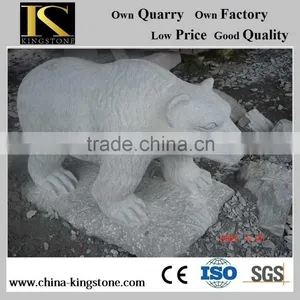 High Quality G603 Grey Granite Animal Bear Statue for Garden thumbnail-1