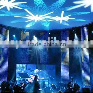 Indoor Full Color Decoration Strip Led Curtain Display/P12.5 Transparent Led Xxx Video Curtain thumbnail-1