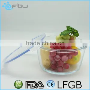 Round Clear Borosilicate Large Glass Container thumbnail-5