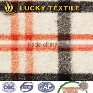Plaid Jacquard Wool Knit Fabric for Women's Coat thumbnail-1