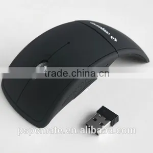 Foldable Arc Design 2.4Ghz Plastic Resell Wireless Mouse Wtih Mini USB Optical Wireless Mouse thumbnail-5