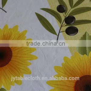 PVC Compound Non-woven Fabric Tablecloth With Lace thumbnail-5