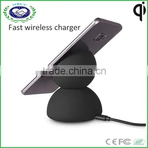 2016 New Arrived QI Charger Fast Wireless Charger for Samsung Note5 S6 Edge S7 thumbnail-2