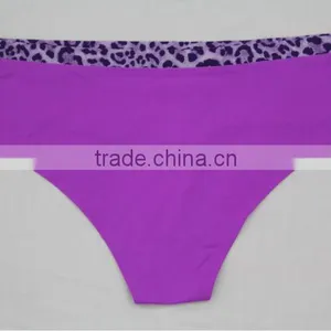 2014 Latest Design Seamless Bonded Thong Underwear Woman thumbnail-2