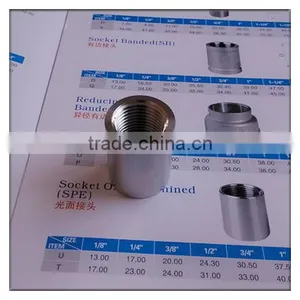 1/2" Stainless Steel Socket (coupling) od Machined in 2986 Standard thumbnail-1