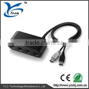 Factory Wholesale!! 4 IN 1 NGC/GC Controller Adapter for WII U Super Smash Bros GameCube Controller Adapter thumbnail-1