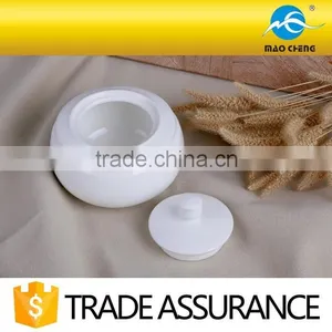 Plain Domestic Ceramic Chafing Sugar Pot thumbnail-2