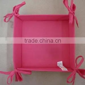 Cotton Bread Basket for Promotion and Gift Basket for Storage Olive Pattern Customized Logo Available Basket -6 thumbnail-3