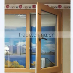 Casement Window, Wooden Color Pvc Window thumbnail-3