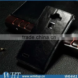 Luxury Mobile Card Slot Flip PU Leather Case for LG G4 thumbnail-5