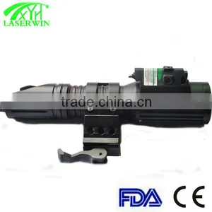 1000 Lumen High Powerful Led Flashlight Military Green Laser Sight for Long Rifle thumbnail-4