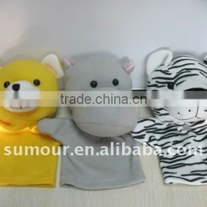 Animal Hand Puppet Plush-bear,tiger,hippo thumbnail-1