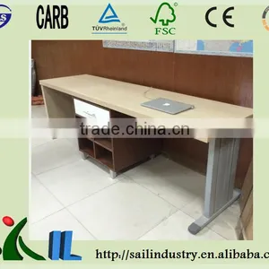 Steel and Wood Type Modern Study Table Computer Tabel Cheap Prices thumbnail-1
