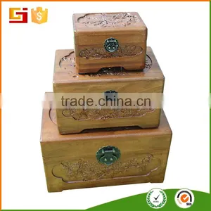 High Quality Solid Wooden Jewlery Box With Key Lock thumbnail-5