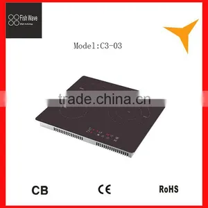 Induction Heaters Induction Cooker vs Infrared Cooker Induction Cooker China Manufacturer 3 Burner Induction Cooker thumbnail-1