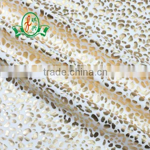 Gold Foil Spandex Knit Fabric for Sale thumbnail-1