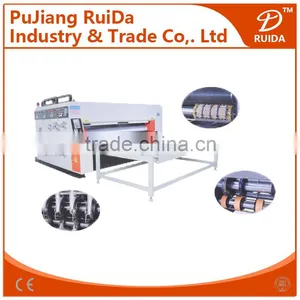 [RD-SB910-2000-2]Semi Auto Chain Feeding 2 Color Corrugated Carton Flexo Printing Slotting Machine thumbnail-1